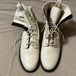 Women's Ivory Lace-Up Boots by Rag & Bone